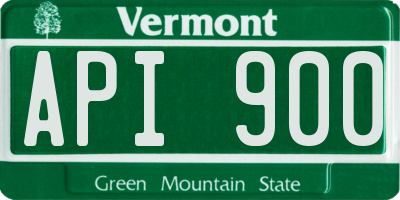 VT license plate API900