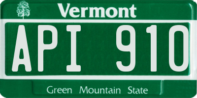 VT license plate API910