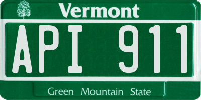 VT license plate API911