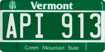 VT license plate API913