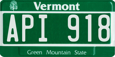 VT license plate API918