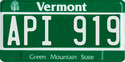VT license plate API919