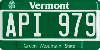 VT license plate API979