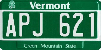 VT license plate APJ621