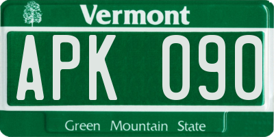 VT license plate APK090