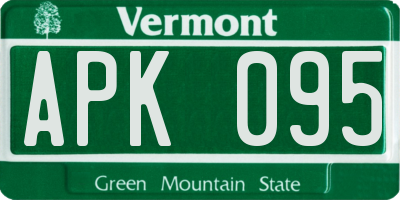VT license plate APK095