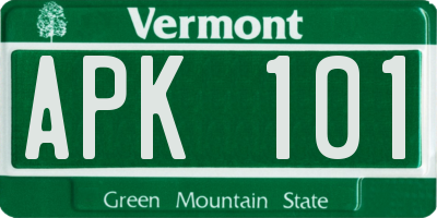 VT license plate APK101