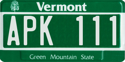 VT license plate APK111