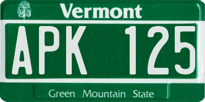 VT license plate APK125