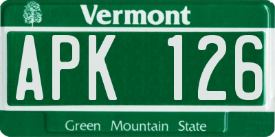 VT license plate APK126