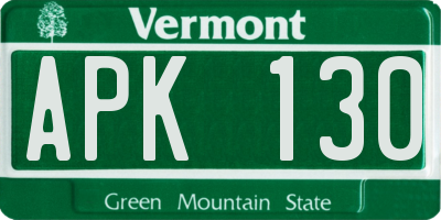 VT license plate APK130