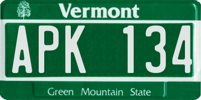 VT license plate APK134