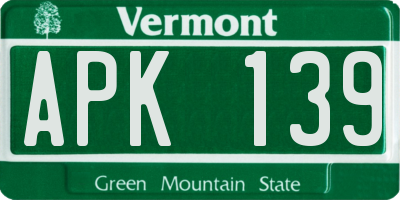 VT license plate APK139