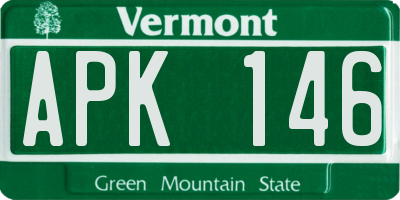 VT license plate APK146