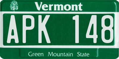 VT license plate APK148