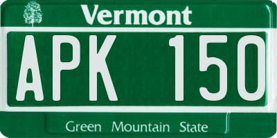 VT license plate APK150