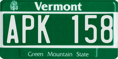 VT license plate APK158