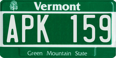 VT license plate APK159