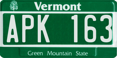 VT license plate APK163