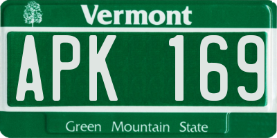VT license plate APK169