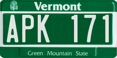 VT license plate APK171