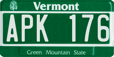 VT license plate APK176