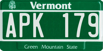 VT license plate APK179