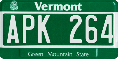 VT license plate APK264