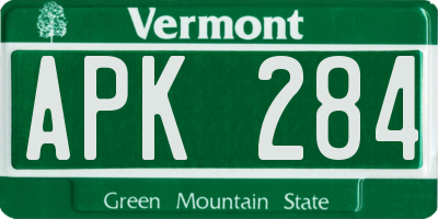 VT license plate APK284
