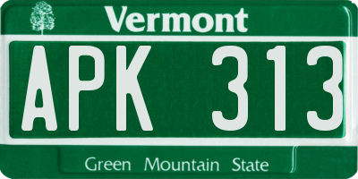 VT license plate APK313