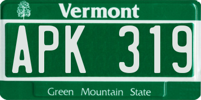 VT license plate APK319