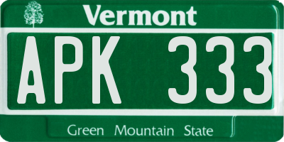 VT license plate APK333