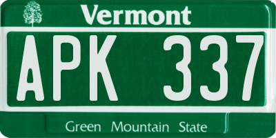 VT license plate APK337