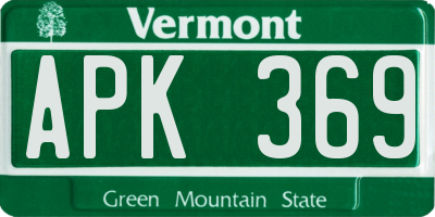VT license plate APK369