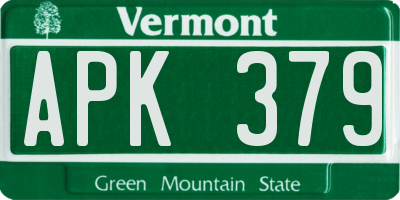 VT license plate APK379