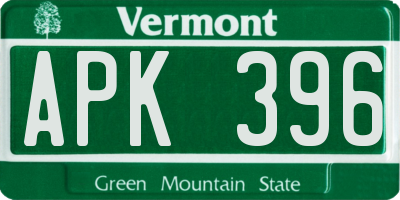 VT license plate APK396