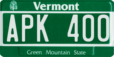 VT license plate APK400