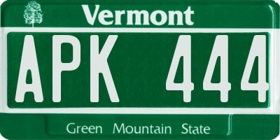 VT license plate APK444