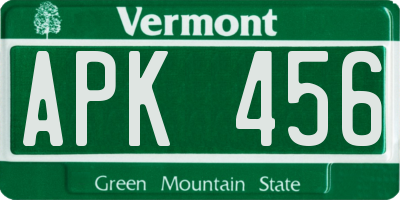 VT license plate APK456