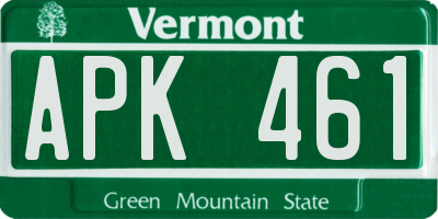 VT license plate APK461
