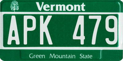 VT license plate APK479