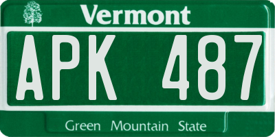 VT license plate APK487