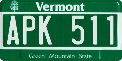 VT license plate APK511