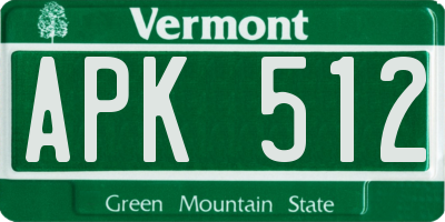 VT license plate APK512