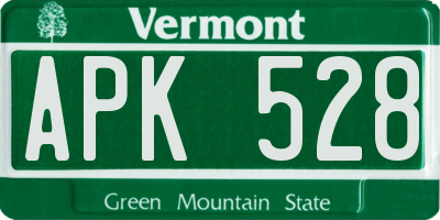 VT license plate APK528
