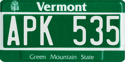 VT license plate APK535