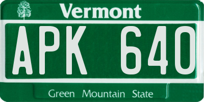 VT license plate APK640