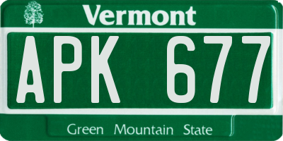 VT license plate APK677