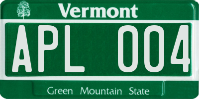 VT license plate APL004