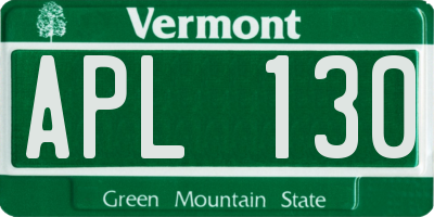 VT license plate APL130